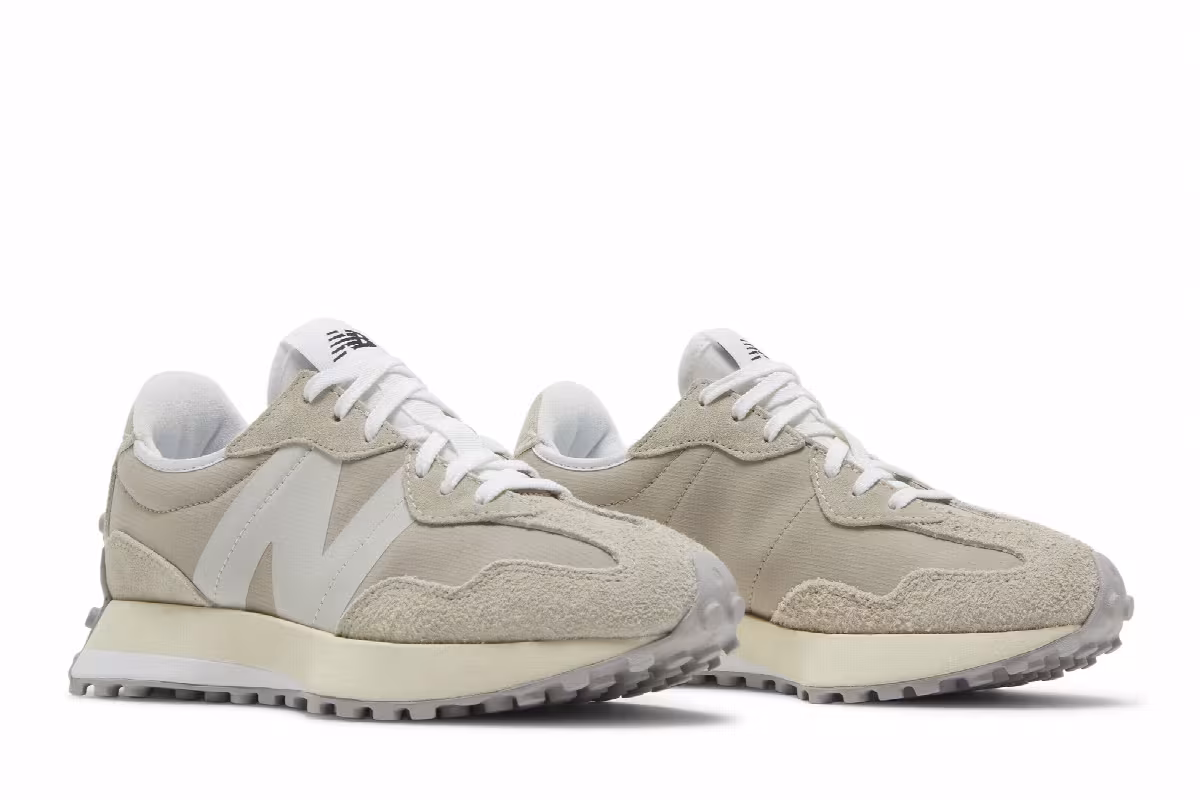 New Balance Women's 327 Timberwolf Aluminum, view 9