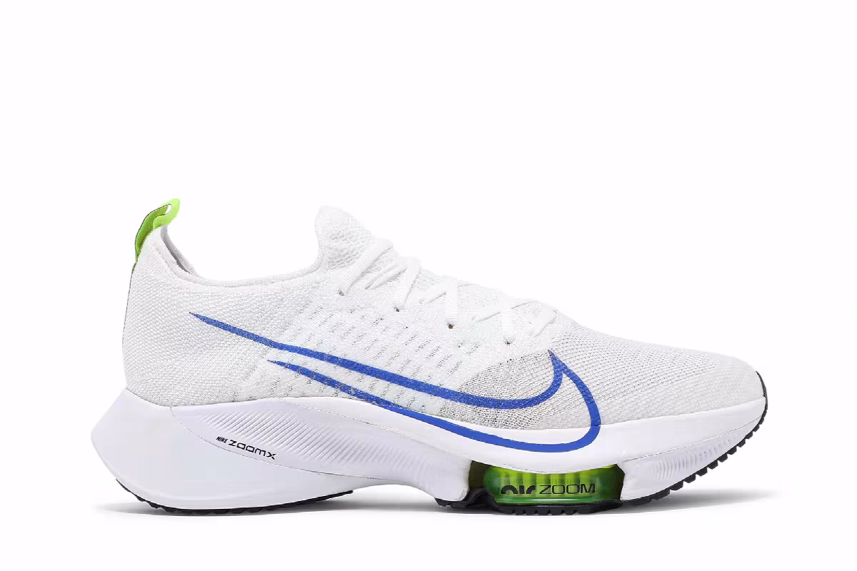Nike Air Zoom Tempo NEXT% Flyknit White Racer Blue, view 2