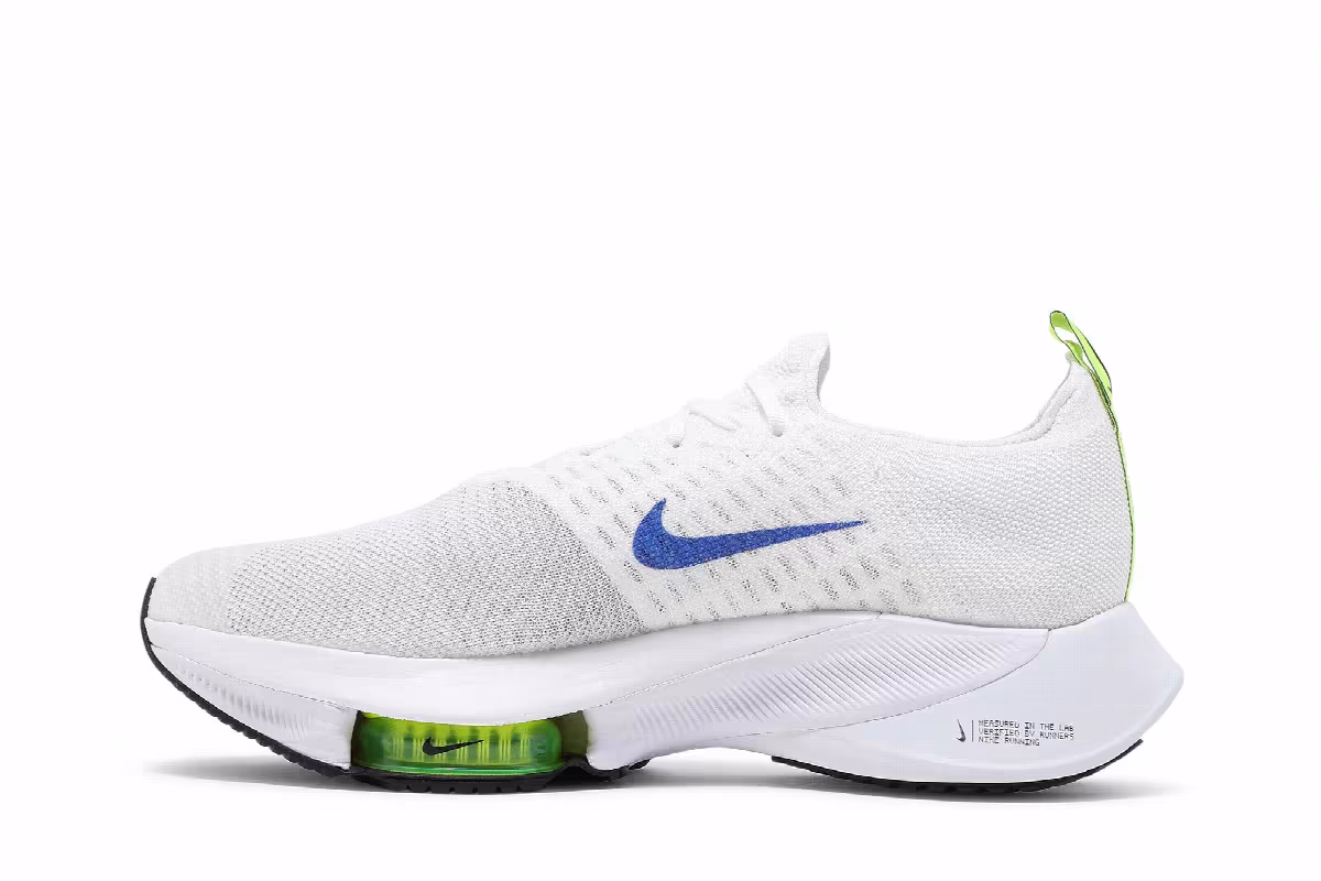 Nike Air Zoom Tempo NEXT% Flyknit White Racer Blue, view 4