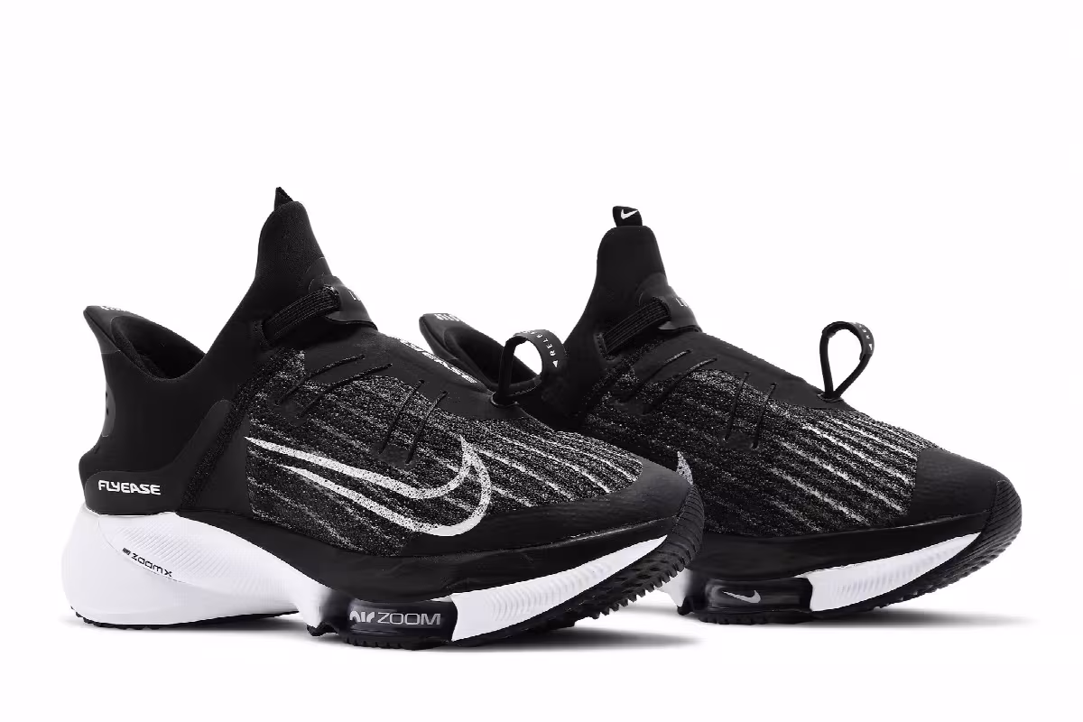 Nike Air Zoom Tempo NEXT% Flyease Black White, view 9