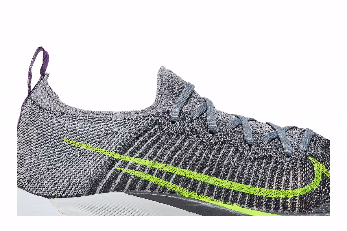 Nike Air Zoom Tempo NEXT% Flyknit Particle Grey Volt, view 3