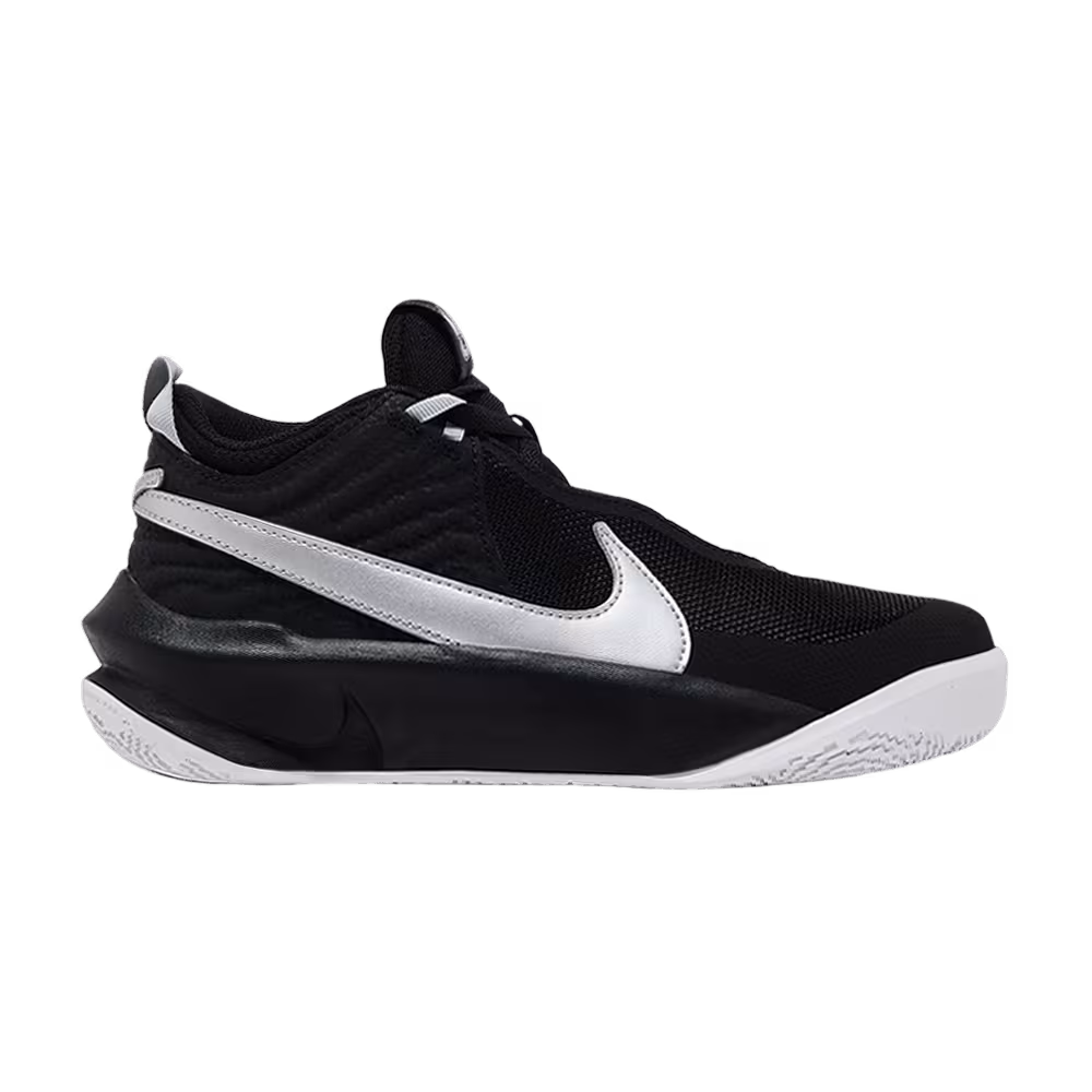 Nike Team Hustle D10 GS Black Metallic Silver