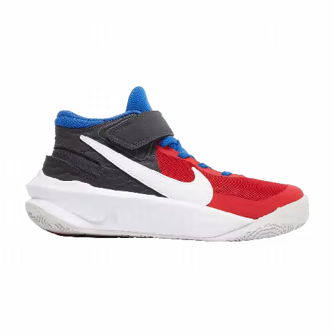 Nike Team Hustle D10 FlyEase GS 'University Red Game Royal'