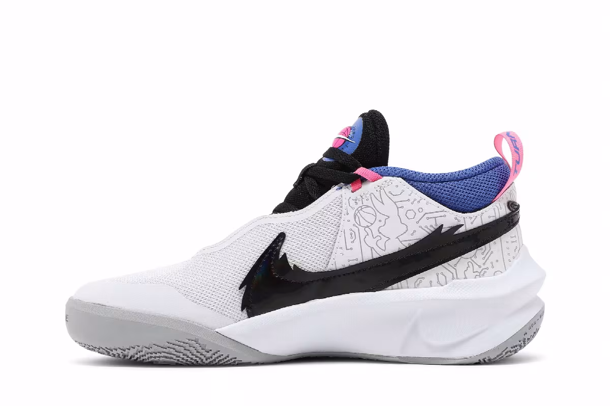 Space Jam x Nike Team Hustle D10 SE GS Computer Chip, view 4