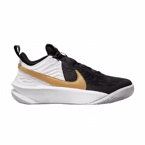 Nike Team Hustle D10 GS 'Black Metallic Gold'