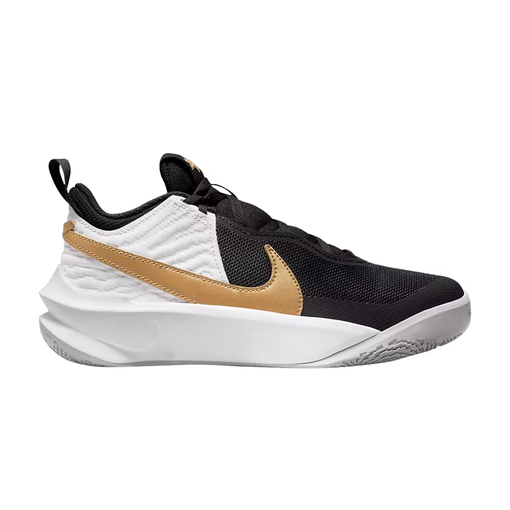 Nike Team Hustle D10 GS Black Metallic Gold