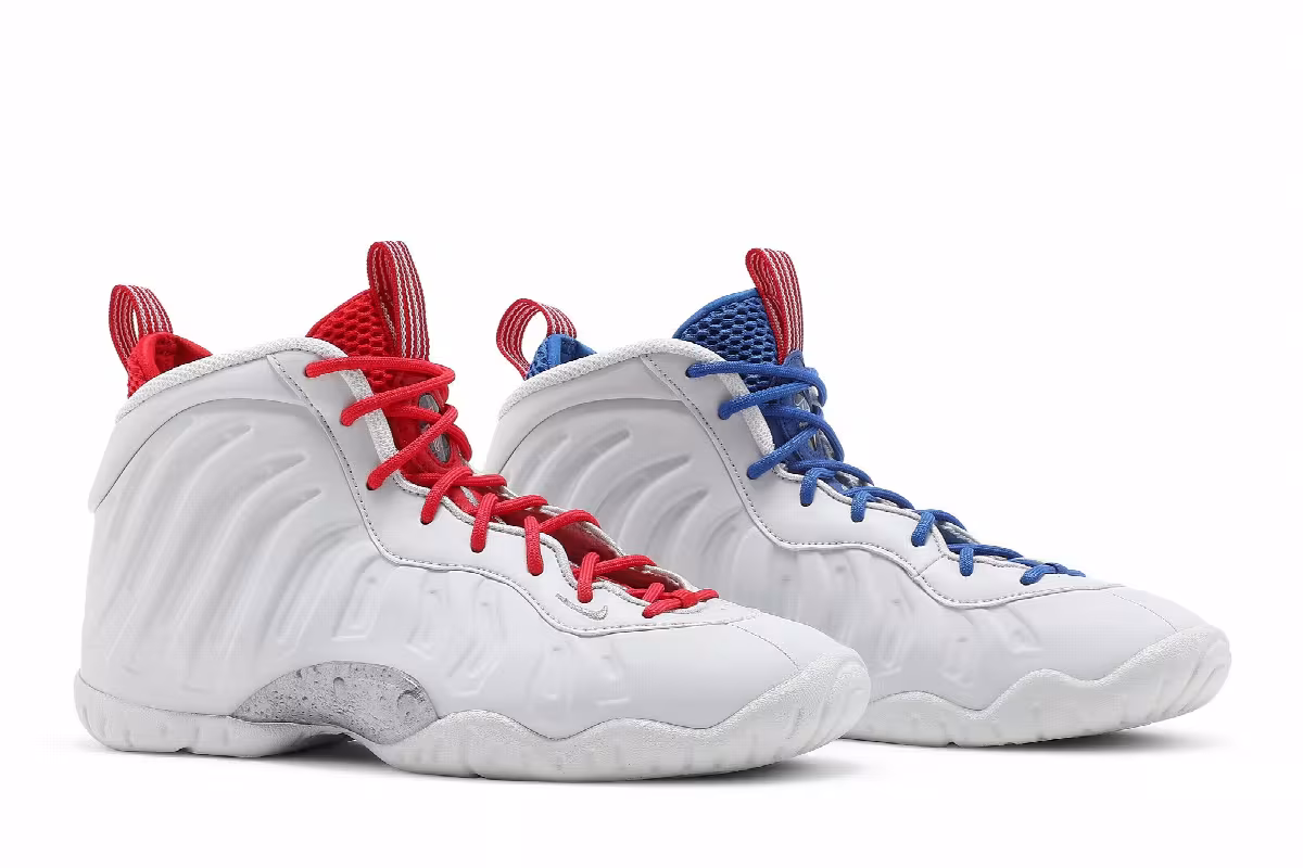 Nike Little Posite One GS USA Moon, view 9