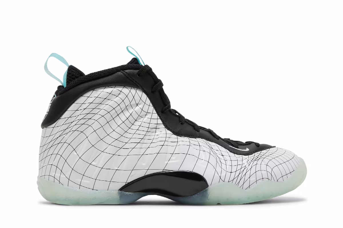 Nike Little Posite One GS Warped Grid, view 2