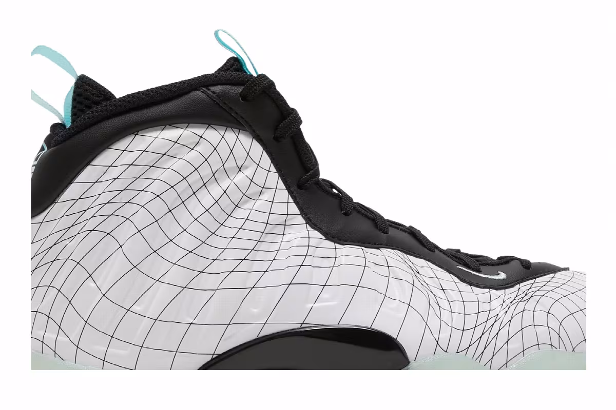 Nike Little Posite One GS Warped Grid, view 3