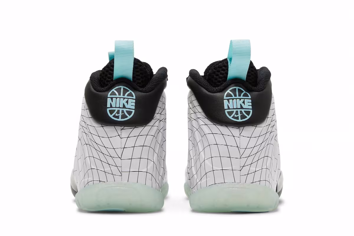 Nike Little Posite One GS Warped Grid, view 7