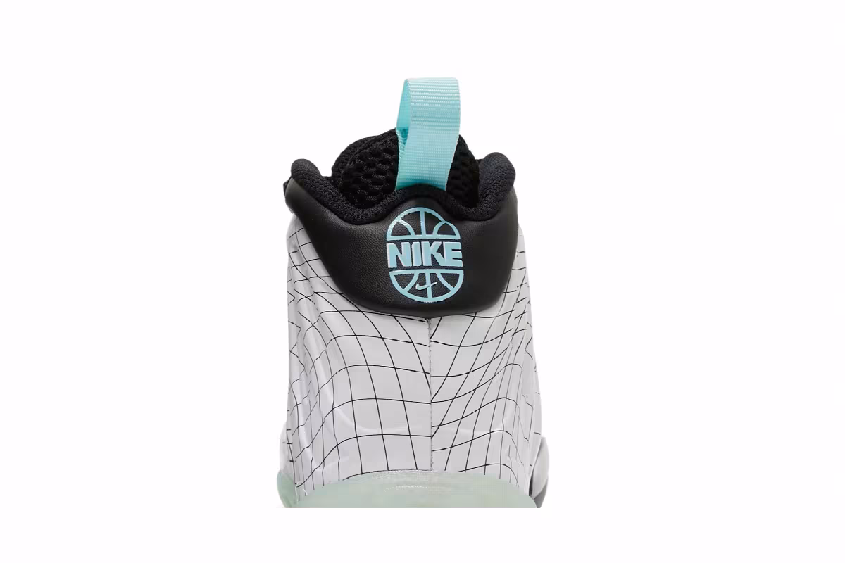 Nike Little Posite One GS Warped Grid, view 8