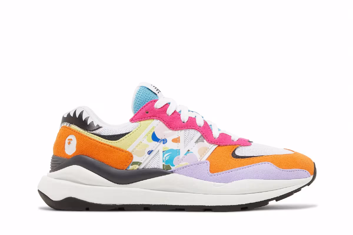 BAPE x New Balance 57/40 Multi-Color, view 2