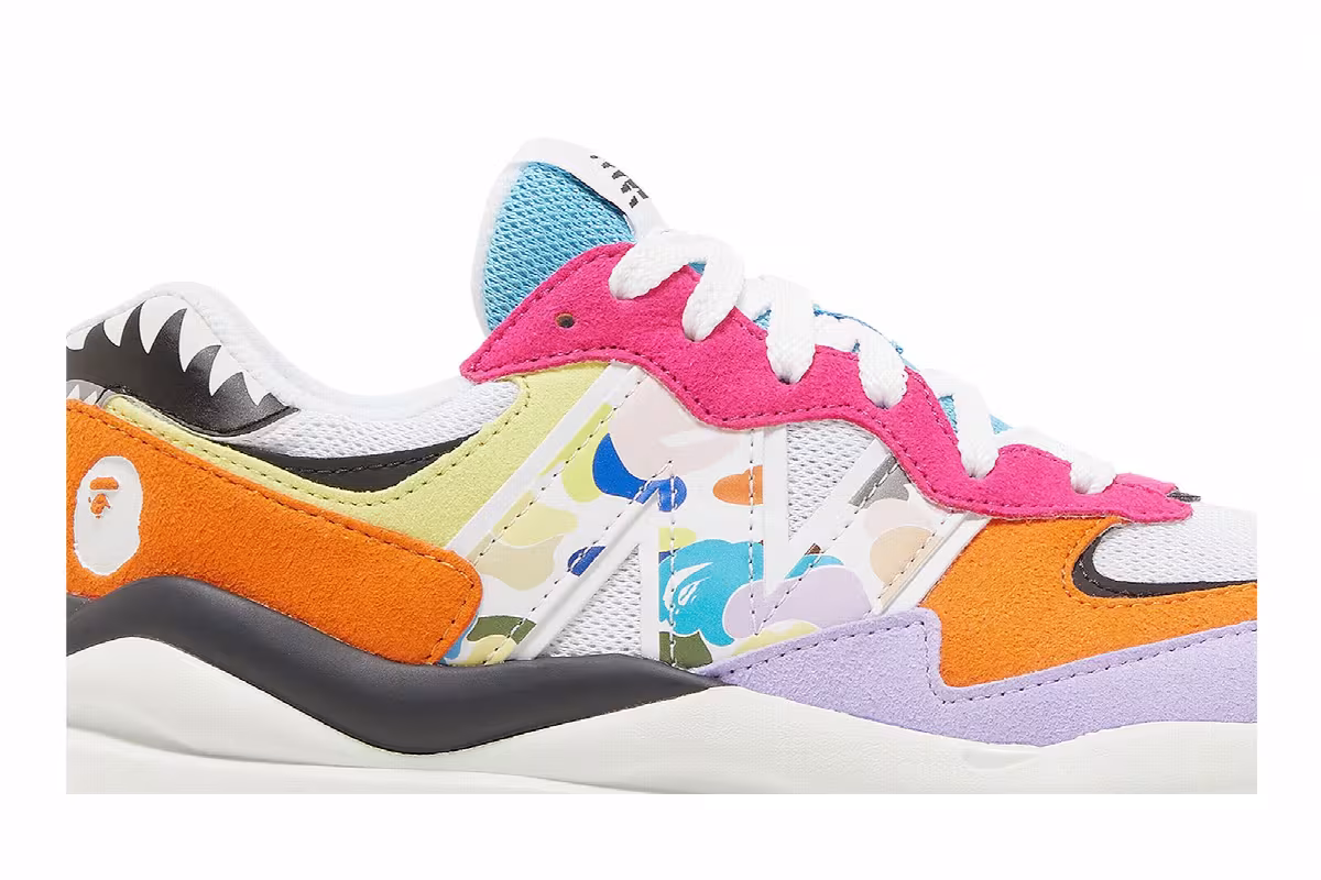 BAPE x New Balance 57/40 Multi-Color, view 3