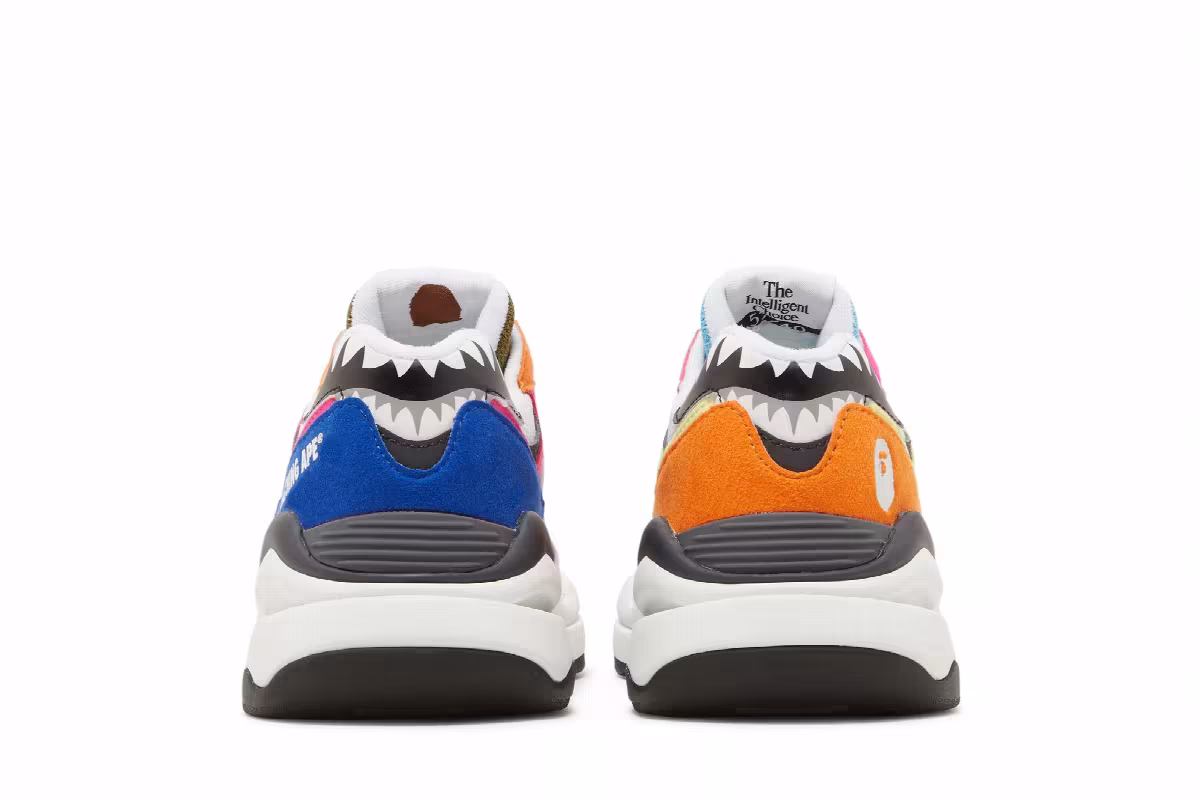 BAPE x New Balance 57/40 Multi-Color, view 7