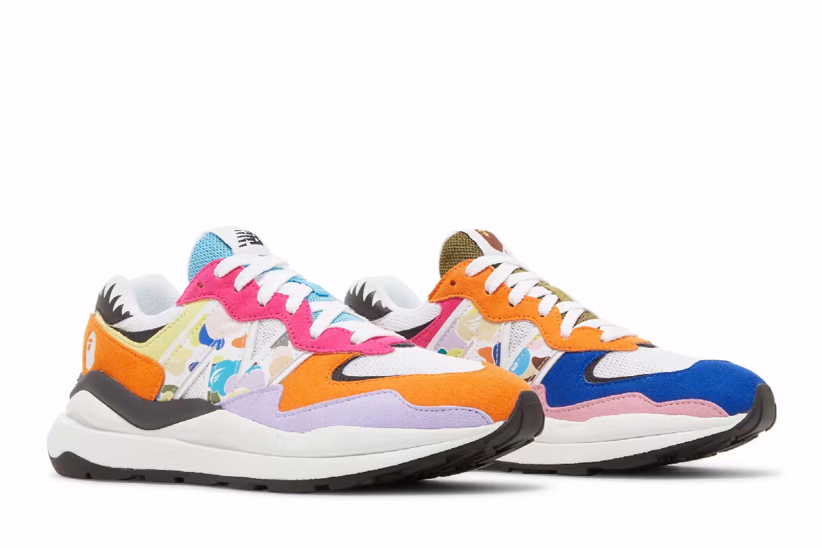 BAPE x New Balance 57/40 Multi-Color, view 9