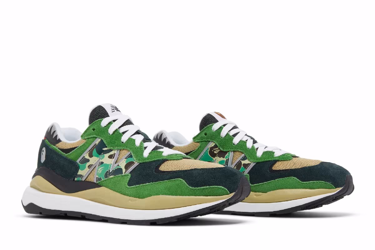 BAPE x New Balance 57/40 Green, view 9
