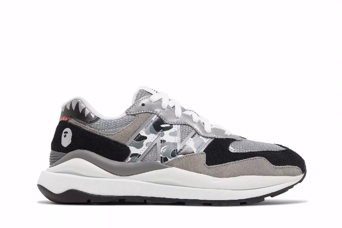 BAPE x New Balance 57/40 Grey, view 2