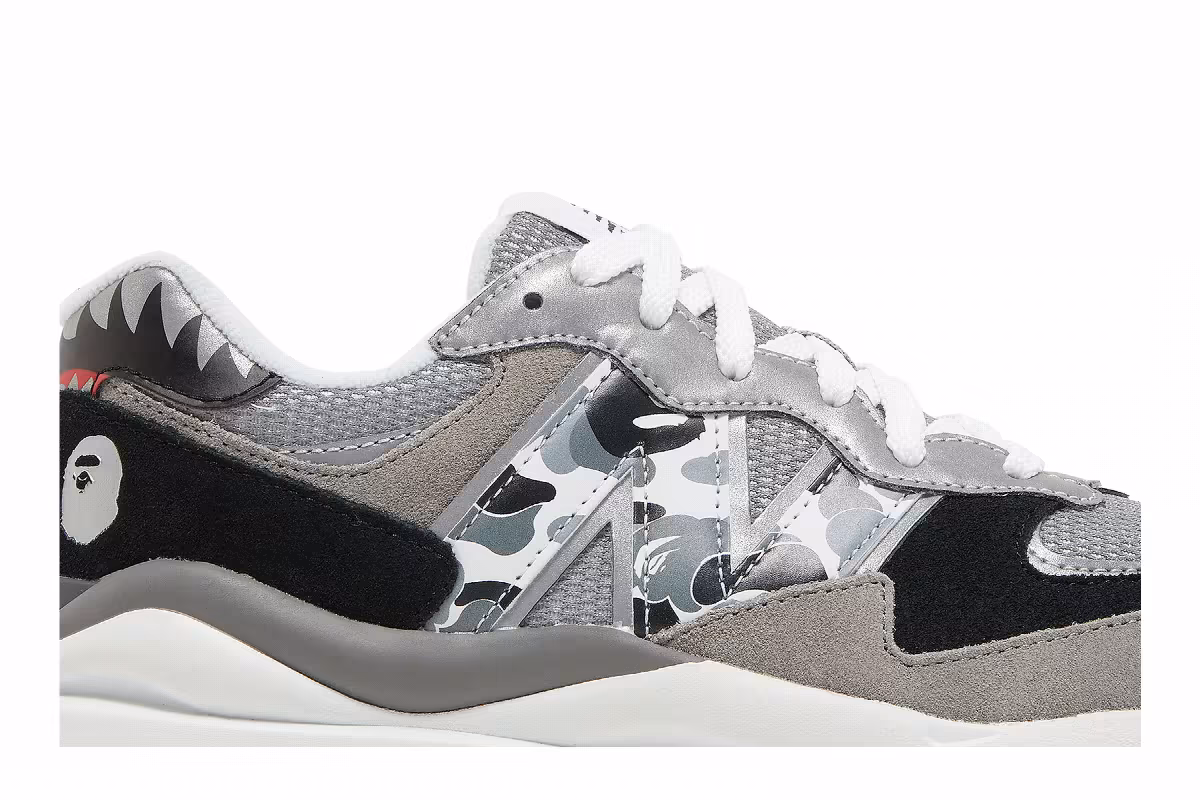 BAPE x New Balance 57/40 Grey, view 3
