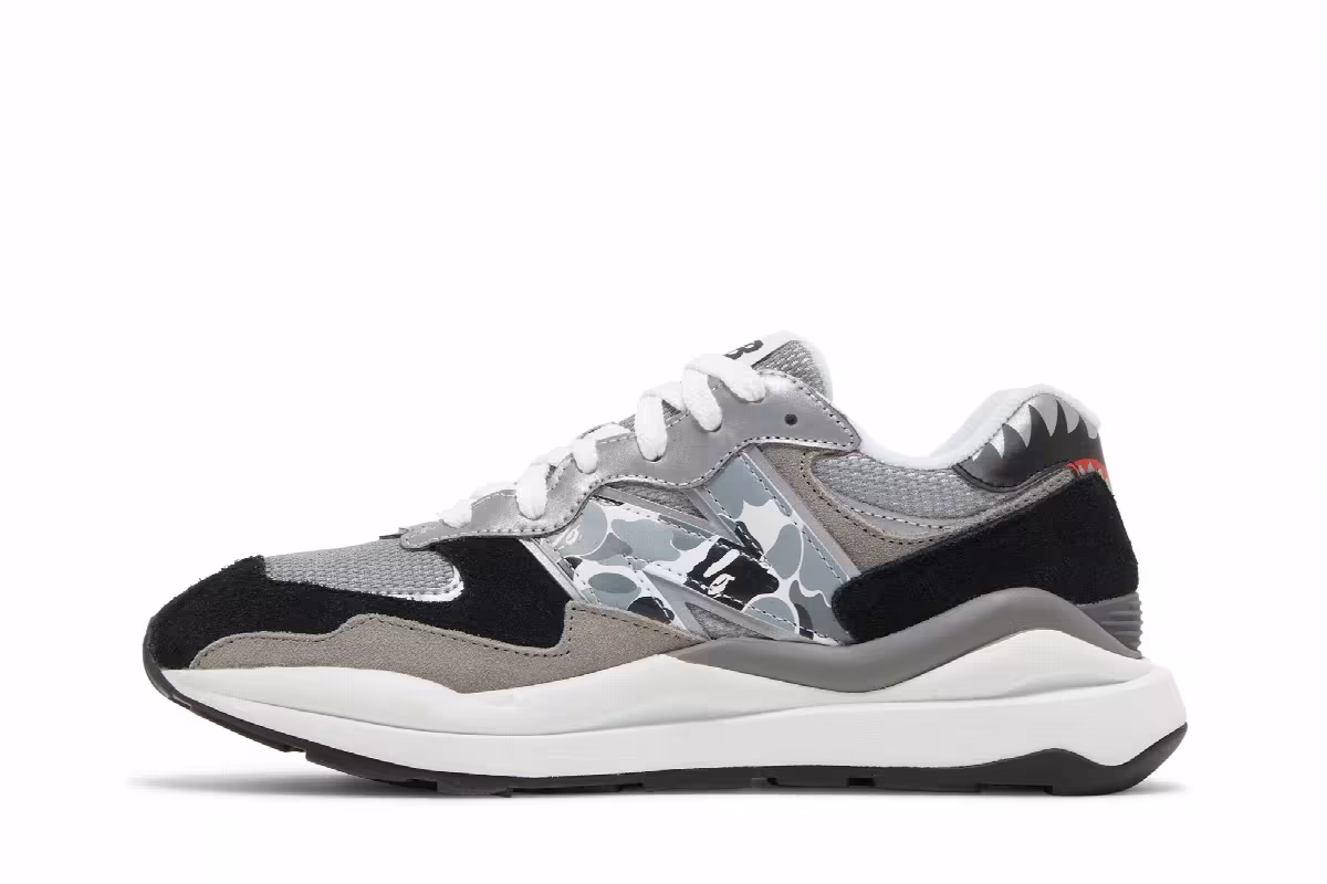 BAPE x New Balance 57/40 Grey, view 4