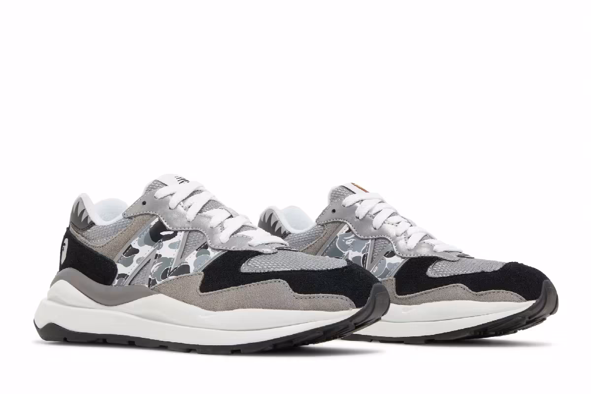 BAPE x New Balance 57/40 Grey, view 9