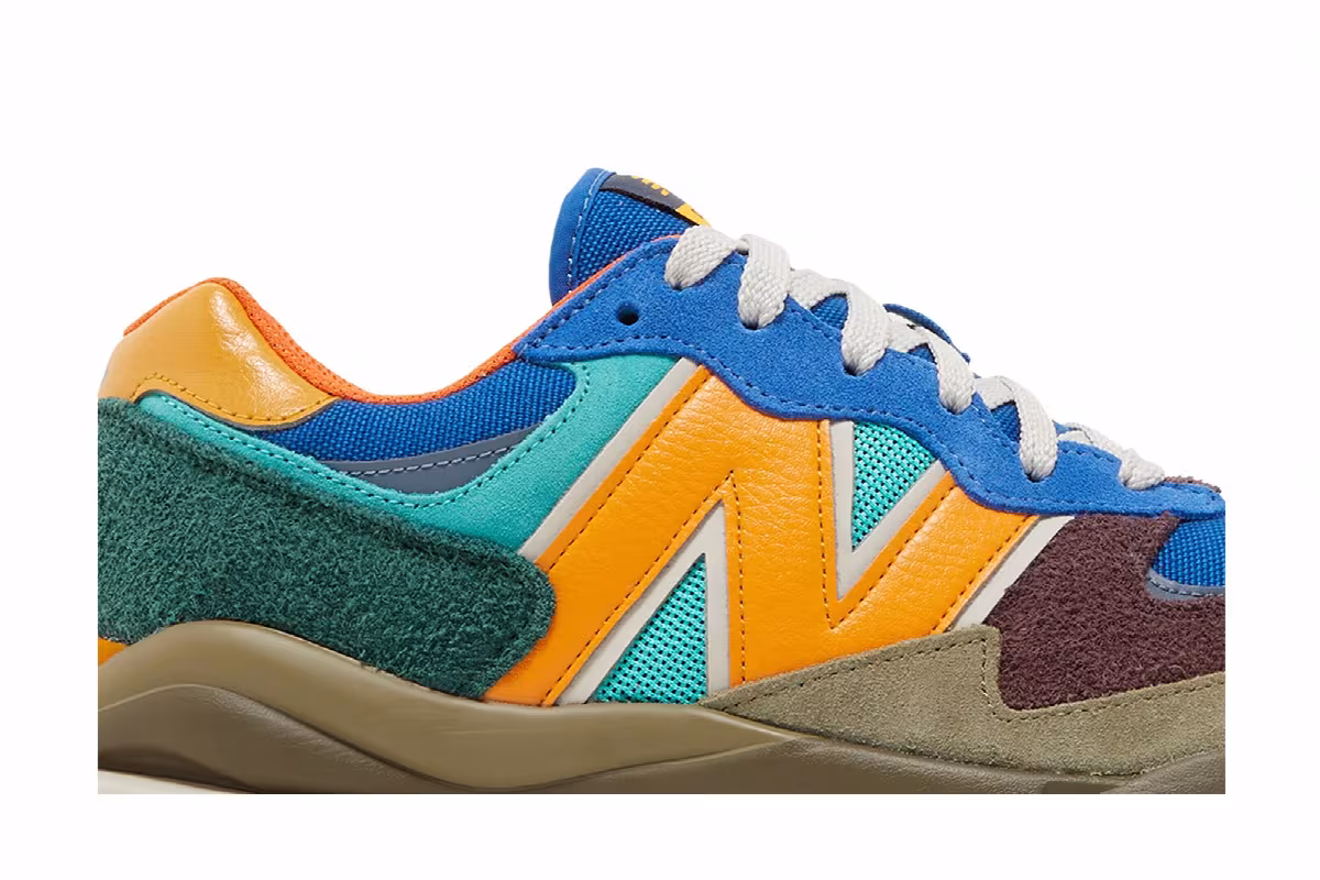 New Balance 57/40 Cobalt Marigold Dark Camo, view 3