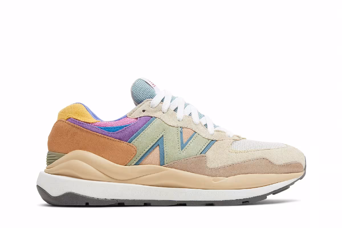 New Balance 57/40 Calm Taupe Vibrant Apricot, view 2