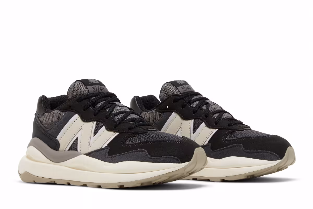 New Balance 57/40 Big Kid Black Moonbeam, view 9