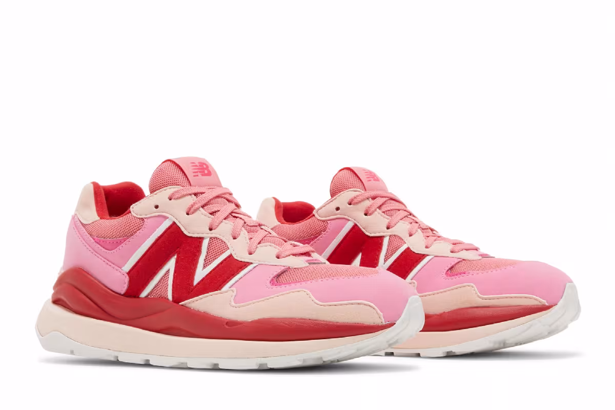 New Balance 57/40 Big Kid Vibrant Pink Team Red, view 9