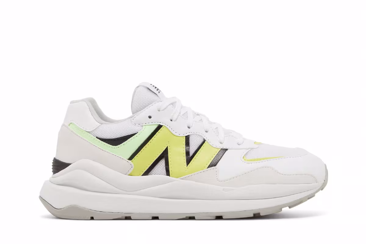 New Balance 57/40 Big Kid White Lemonade, view 2