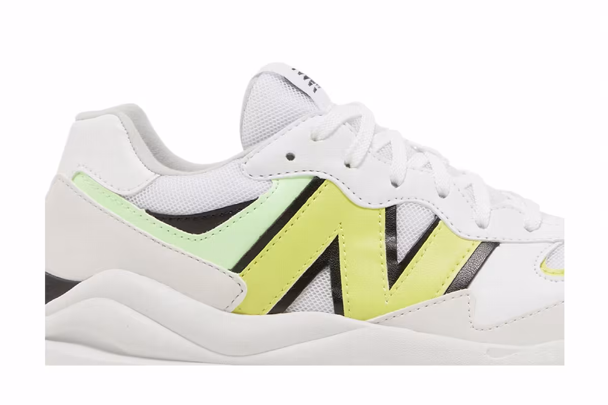 New Balance 57/40 Big Kid White Lemonade, view 3