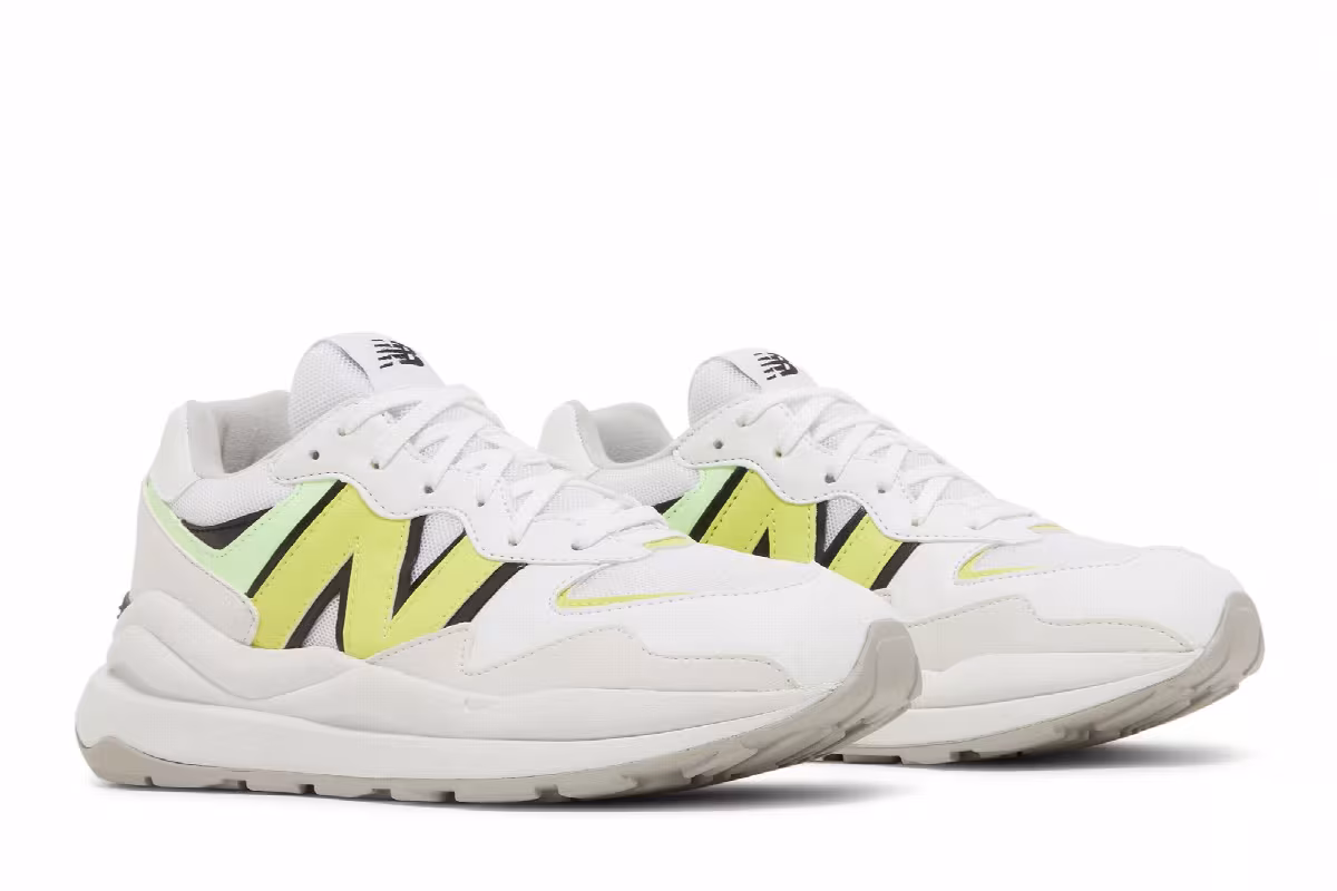 New Balance 57/40 Big Kid White Lemonade, view 9