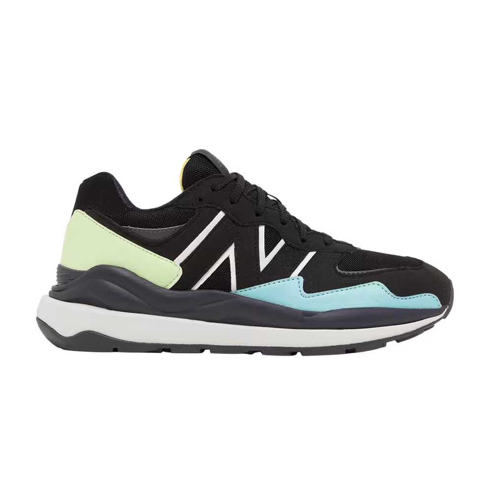 New Balance 57/40 Big Kid Black Vibrant Spring Glow