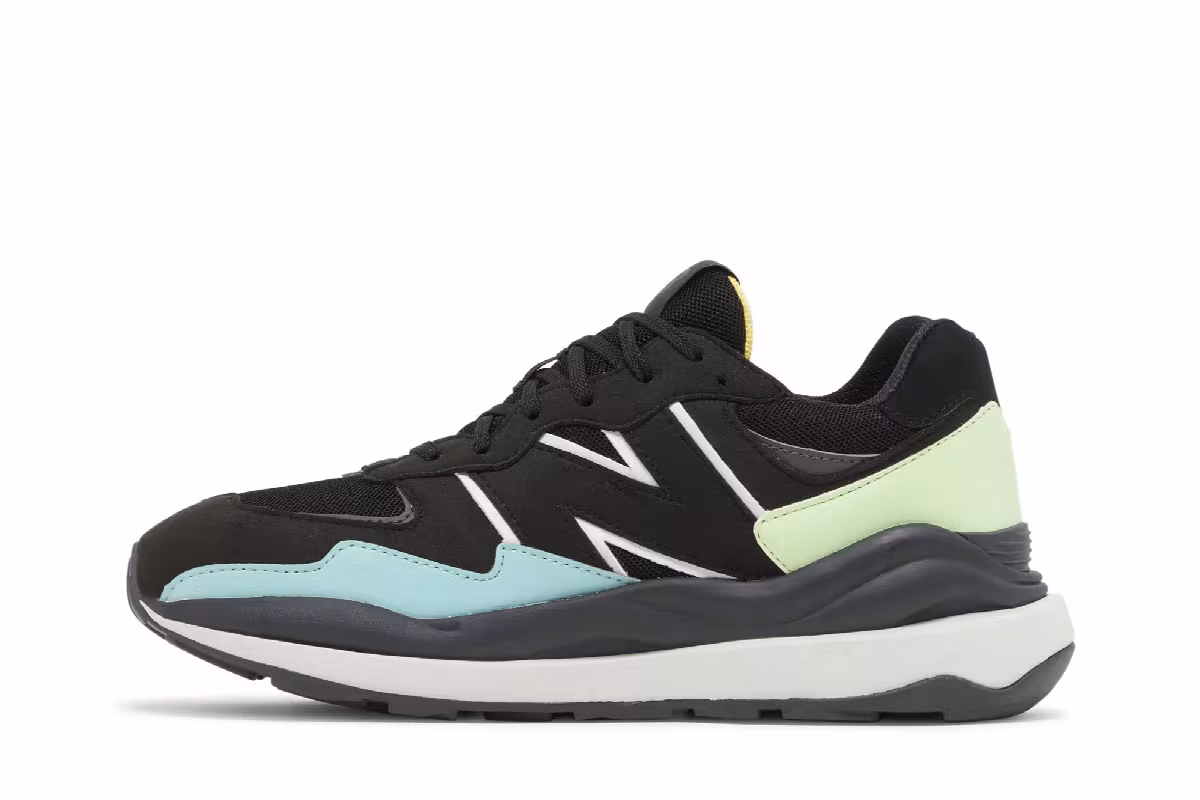 New Balance 57/40 Big Kid Black Vibrant Spring Glow, view 4