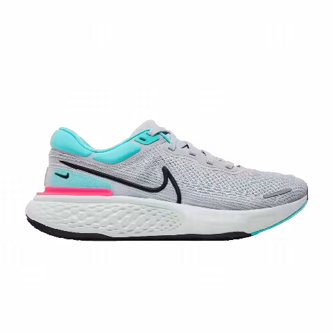 Nike ZoomX Invincible Run Flyknit 'Grey Fog Dynamic Turquoise'