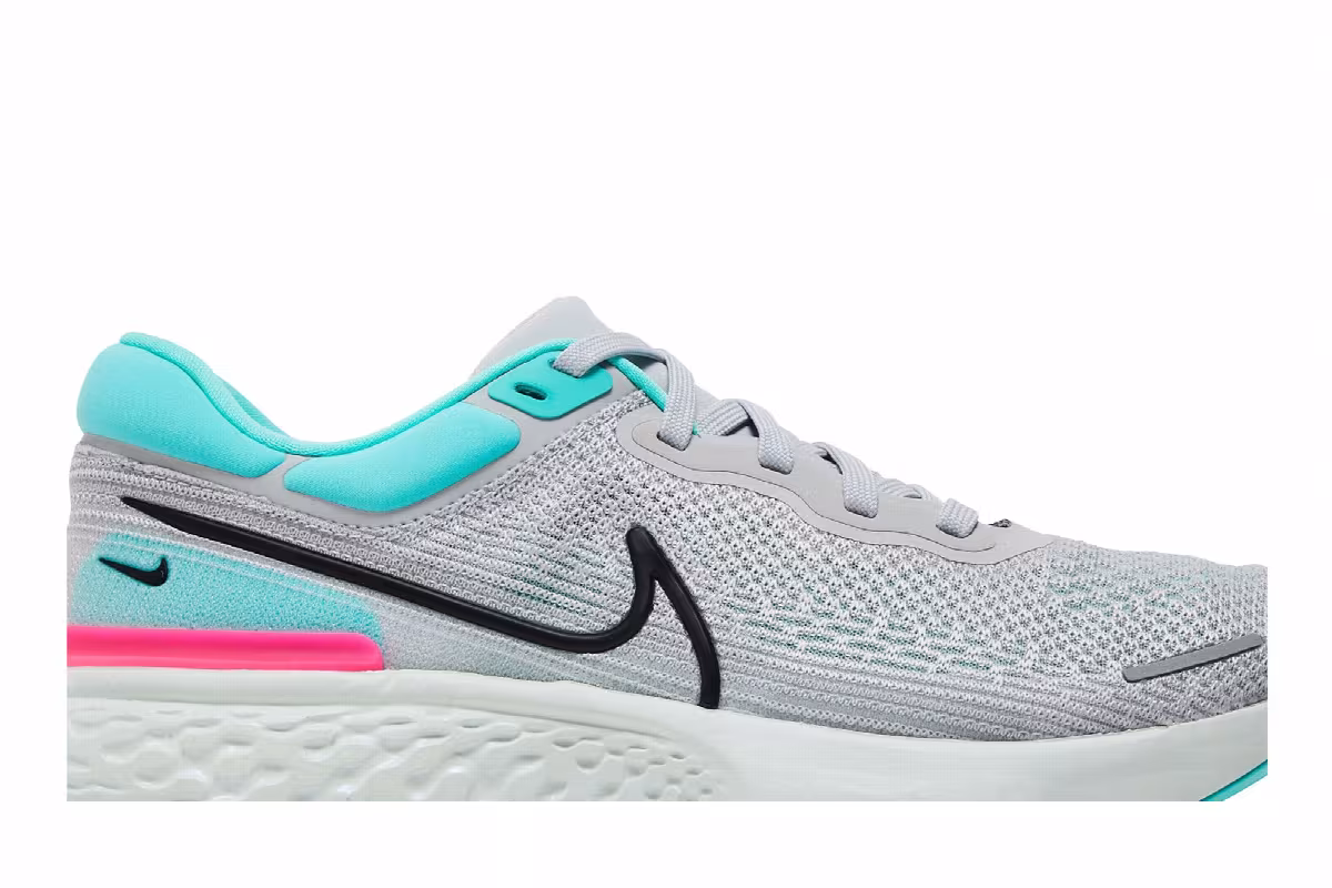 Nike ZoomX Invincible Run Flyknit Grey Fog Dynamic Turquoise, view 3