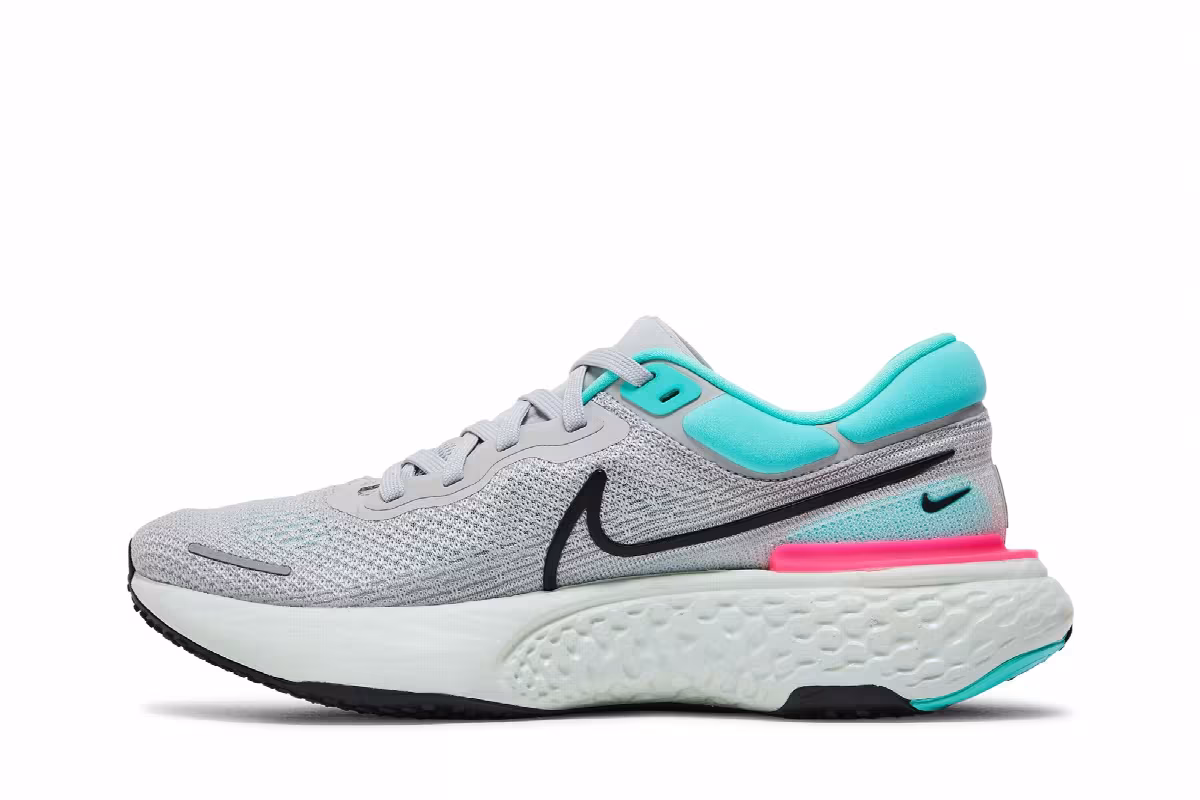 Nike ZoomX Invincible Run Flyknit Grey Fog Dynamic Turquoise, view 4