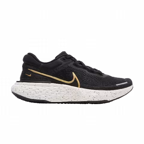 Nike Wmns ZoomX Invincible Run Flyknit 'Black Metallic Gold'