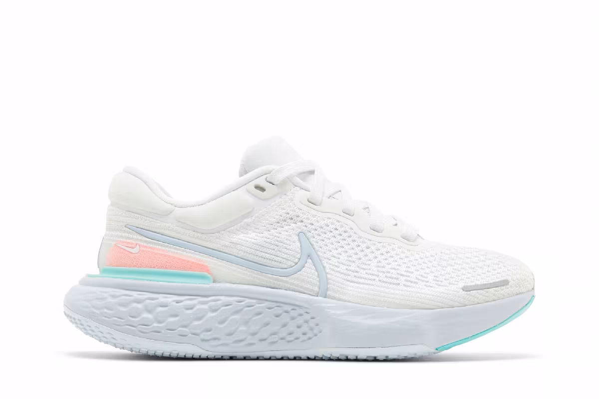 Nike Women's ZoomX Invincible Run Flyknit White Dynamic Turquoise, view 2