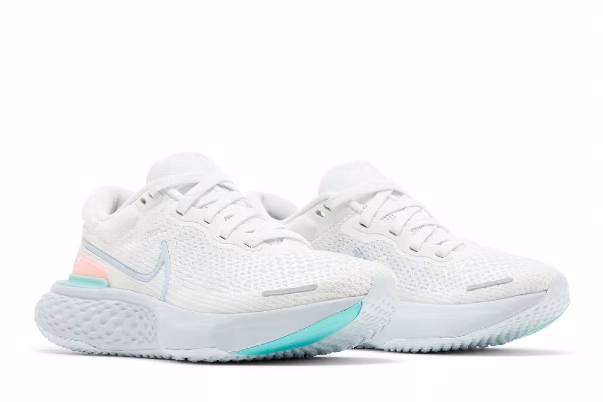 Nike Women's ZoomX Invincible Run Flyknit White Dynamic Turquoise, view 9