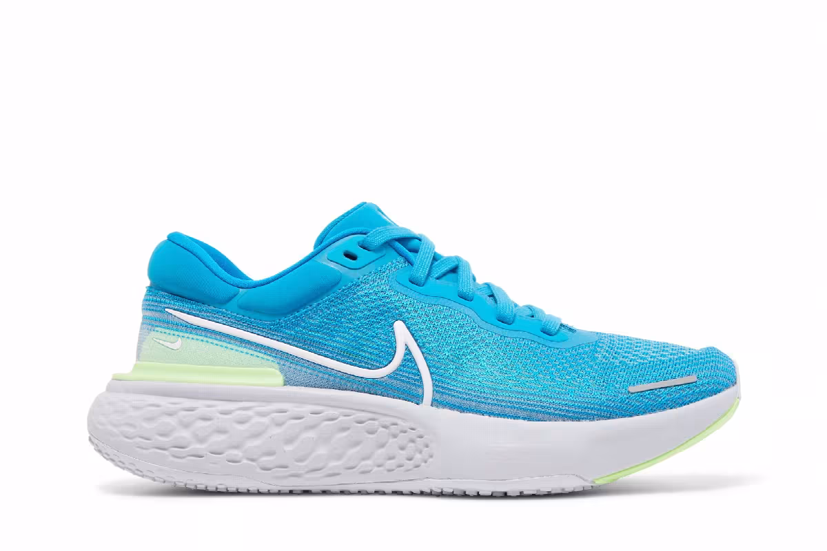 Nike ZoomX Invincible Run Flyknit Blue Orbit Lime Glow, view 2