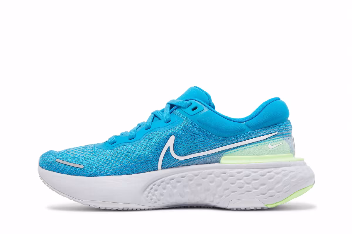 Nike ZoomX Invincible Run Flyknit Blue Orbit Lime Glow, view 4