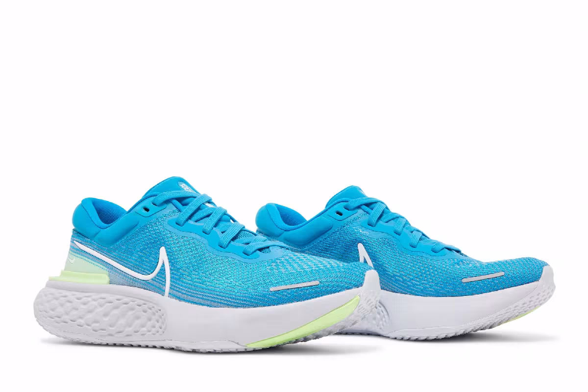 Nike ZoomX Invincible Run Flyknit Blue Orbit Lime Glow, view 9