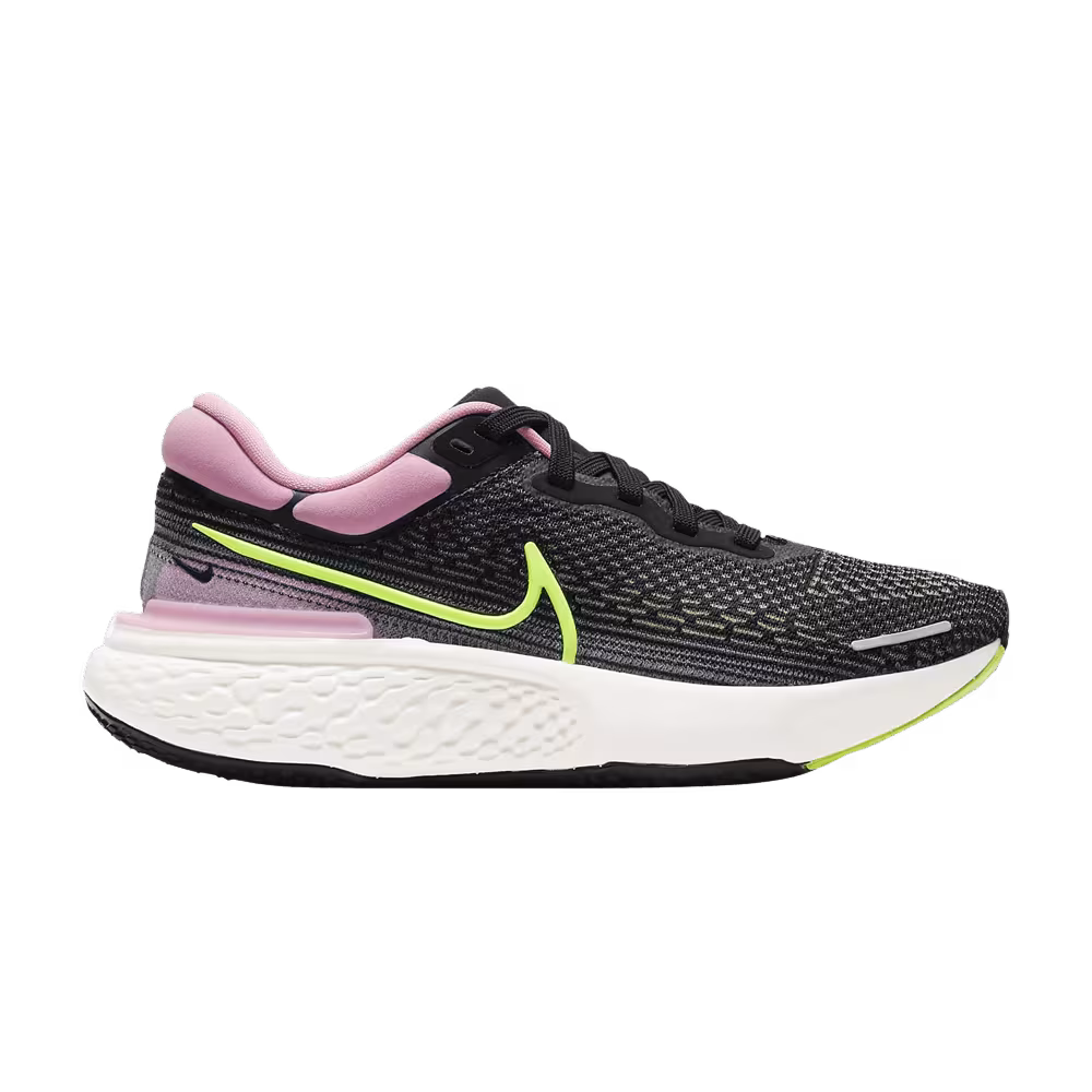 Nike Women's ZoomX Invincible Run Flyknit Black Elemental Pink