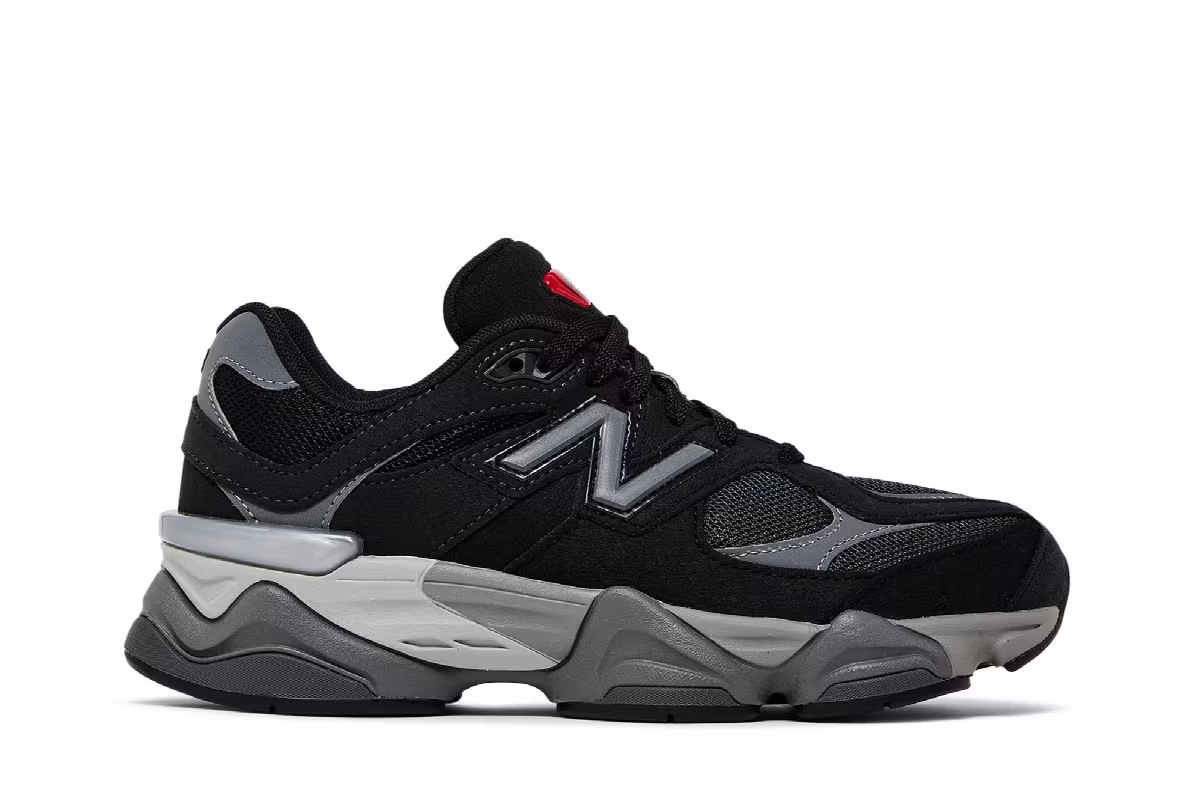 New Balance 9060 Big Kid Black Castlerock, view 2