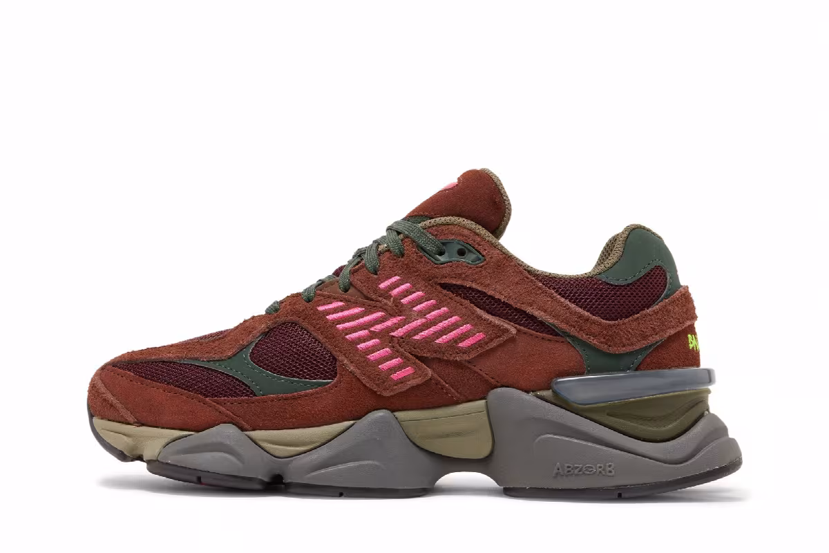 New Balance 9060 Burgundy Pink, view 4