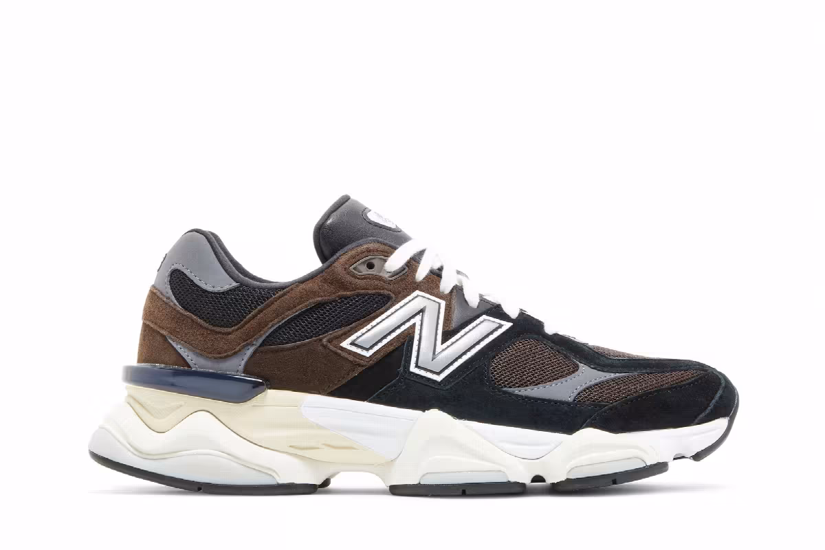 New Balance 9060 Brown Black, view 2