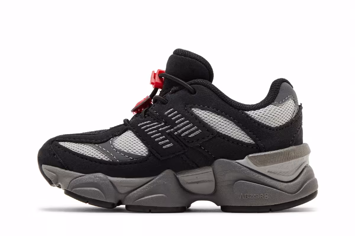 New Balance 9060 Toddler Black Castlerock, view 4