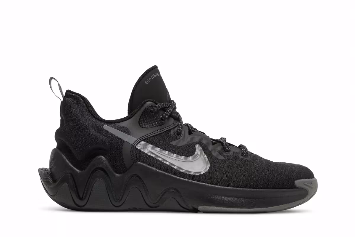 Nike Giannis Immortality GS Black Iron Grey, view 2