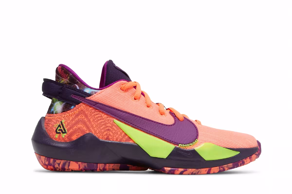 Nike Zoom Freak 2 SE GS Bright Mango, view 2