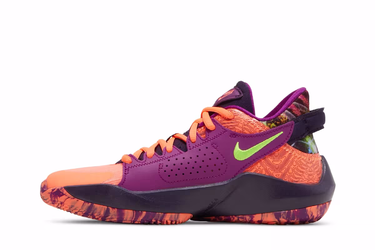 Nike Zoom Freak 2 SE GS Bright Mango, view 4